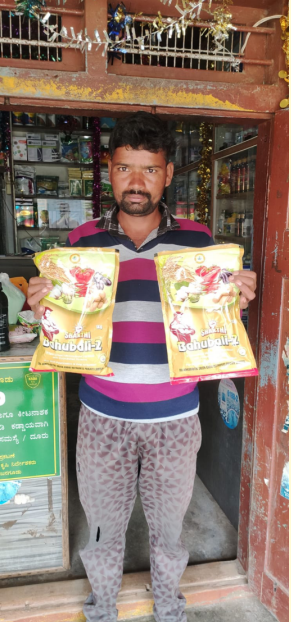 Satisfied customer with Bahubali-2 products