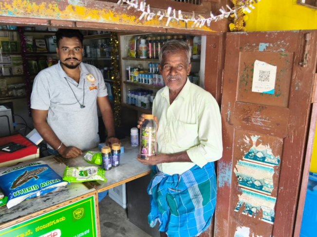 Dealer and customer with Shakthi products